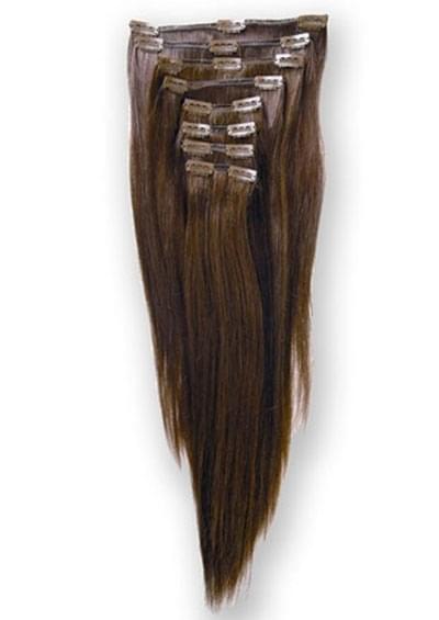 CLIP ON EXTENSION [Straight 26" | Remi HHuman Hair.