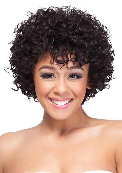 Human Hair Short Curly Wigs