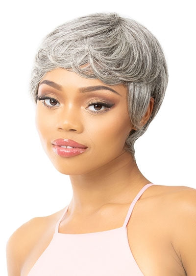 Short Grey Human Hair Wigs