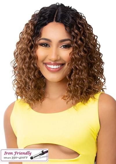 Lace Front Medium Curly Wigs