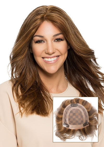Lace Part Monofilament Topiece