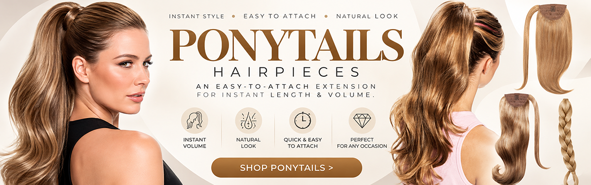 Ponytail hairpieces are an easy-to-attach extension