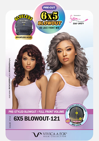 6X5 BLOWOUT-121 [Full Wig | Deep Curl | Lace Front Glueless | High Heat Resistant Fiber]