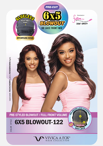 6X5 BLOWOUT-122 [Full Wig | Body Curl | Lace Front Glueless | High Heat Resistant Fiber]