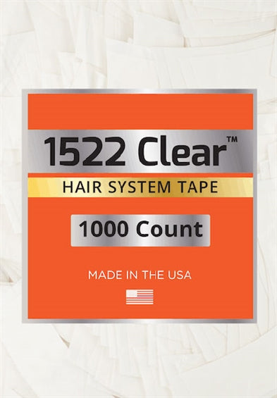 1522 CLEAR TAPE STRAIGHT BULK [Straight 1"x3" Strips | Bulk of 1000 PCS]