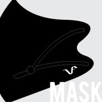 VF MASK LT GRAY [Fashion Mask | Washable | Adjustable Straps]