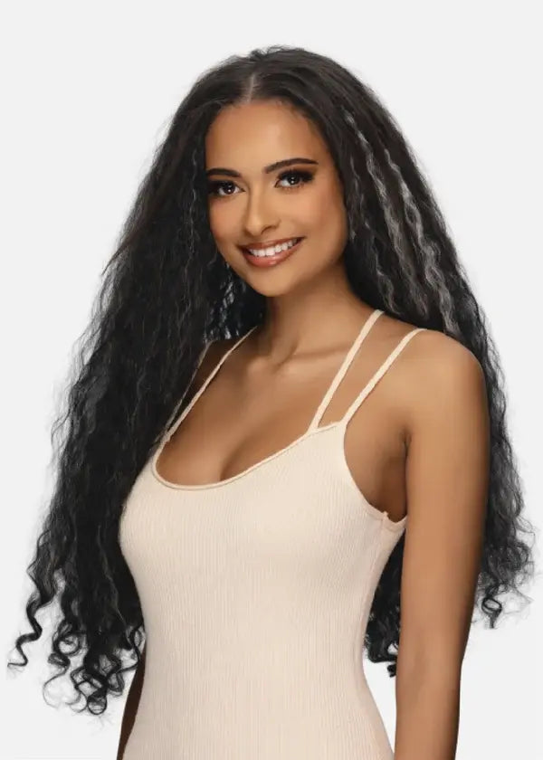 AMB-112 [Head Band Full Wig | V-part | Glueless | Synthetic Fiber].