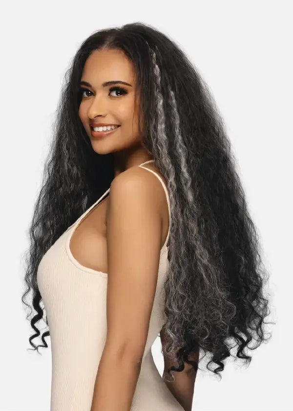 AMB-112 [Head Band Full Wig | V-part | Glueless | Synthetic Fiber].