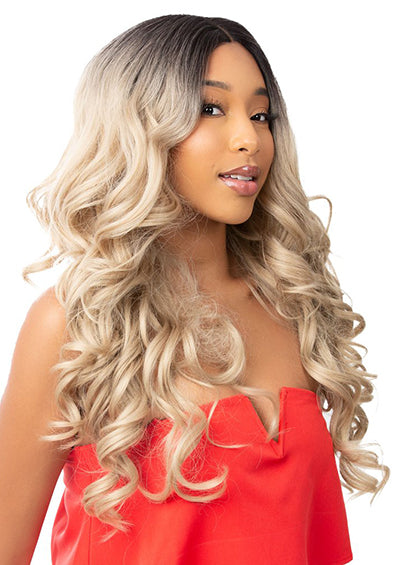 BFF PART LACE WAVE 26" [Full Wig | HD Glueless Lace Part | High Heat Synthetic Fiber]