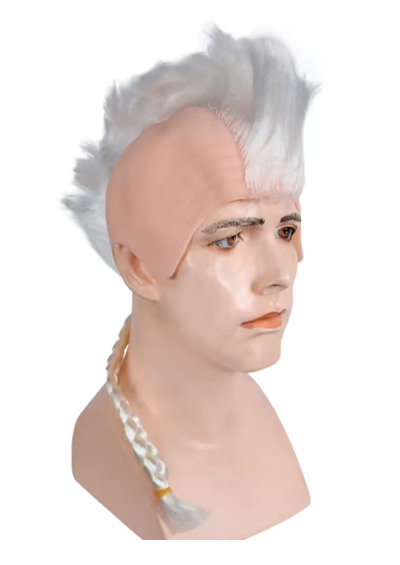 Mohawk Bargain [Full Cap | Skin Sides | Braided Synthetic Ponytail]