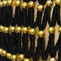 Headdress [Full Wig| Cleopatra-style | Synthetic wGold Beads]