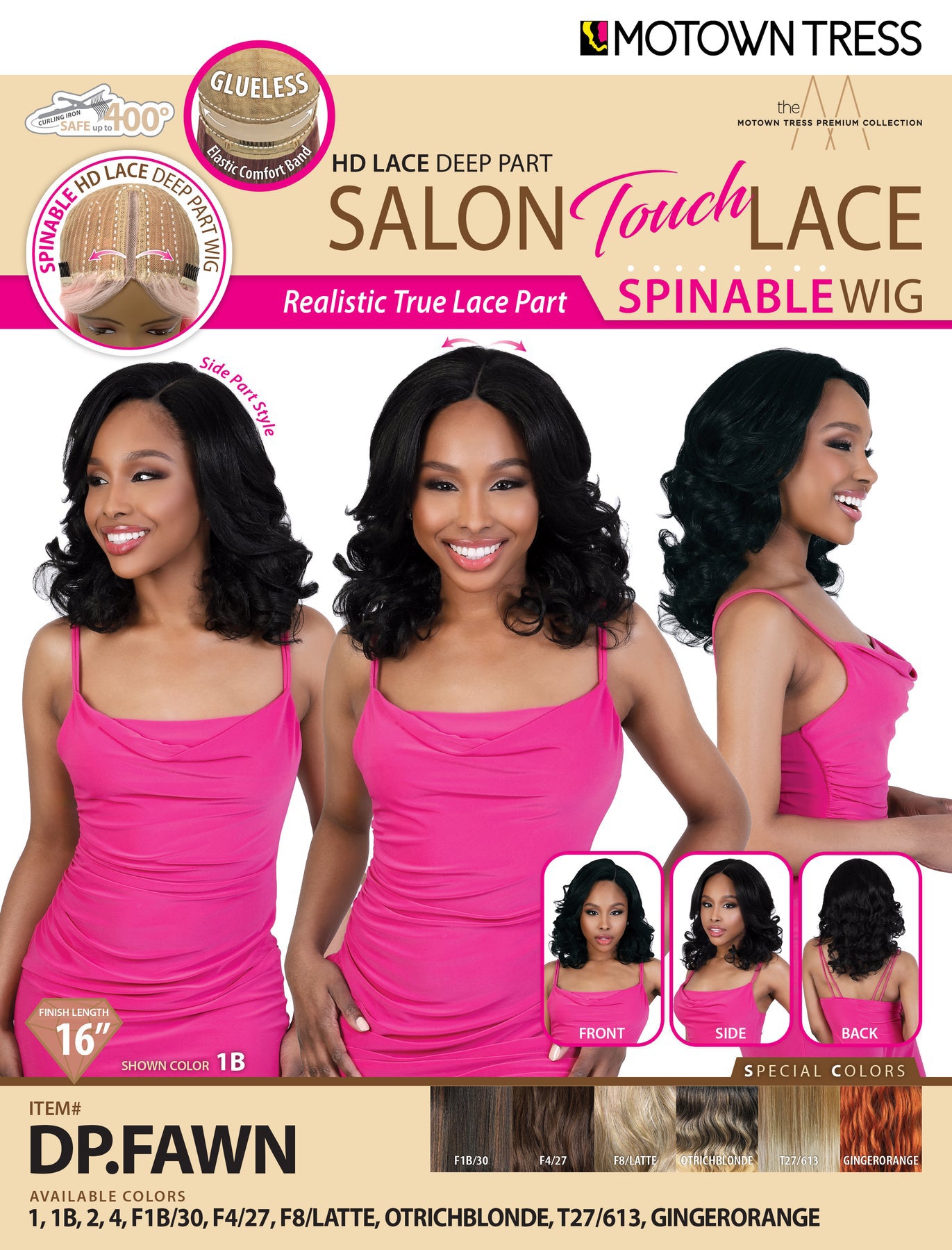 DP.FAWN [Full Wig | HD Lace Deep Part | High-Temp Synthetic Fiber]