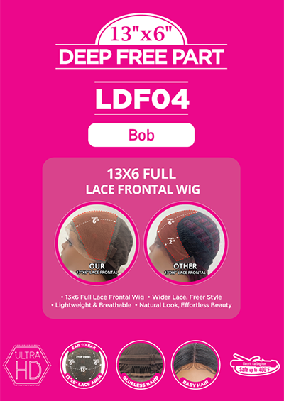 LDF04 [Full Wig | 13x6 Deep Part Glueless | 100% Hand-Tied | Remy Touch]