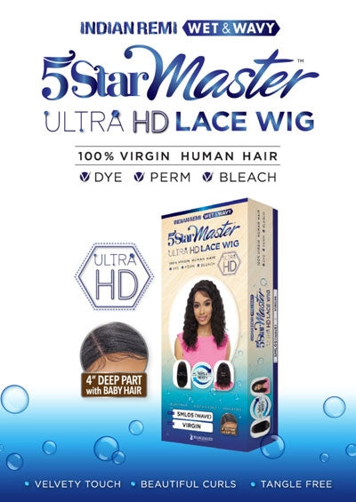 5ML05 [Full Wig | 5 Star Master | Ultra HD Lace Wave 17" | 100% Virgin Human Hair]