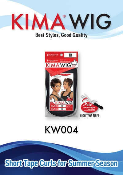 KW004 [Kima Wig | Full Cap | High Temp Synthetic Fiber ]