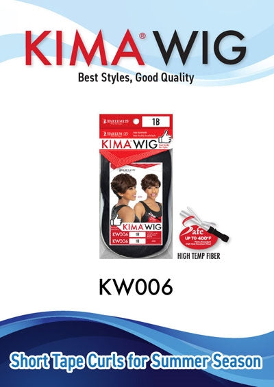 KW006 [Kima Wig | Full Cap | High Temp Synthetic Fiber ]