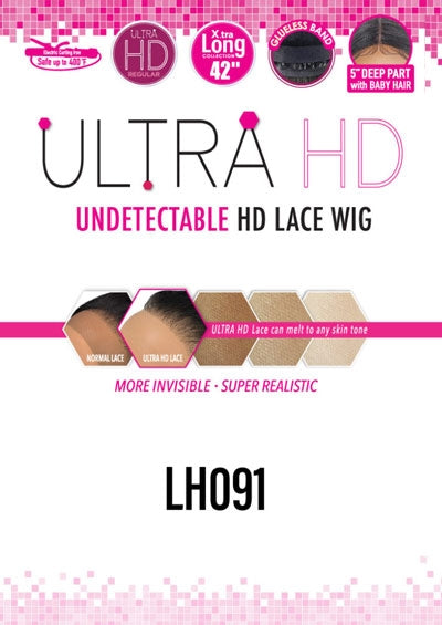 LH091 [Full Wig 42" Long | Ultra HD Lace | 5" Deep Part | High Temp Synthetic]