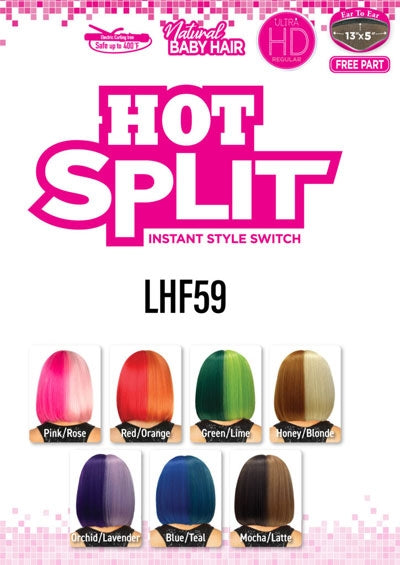 LHF59 [Full Wig | Hot Split | Ultra HD Lace | High Temp Synthetic Fiber]