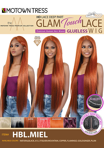 HBL.MIEL [Full Wig | HD Lace Deep Front | Human Hair Premium Mix]