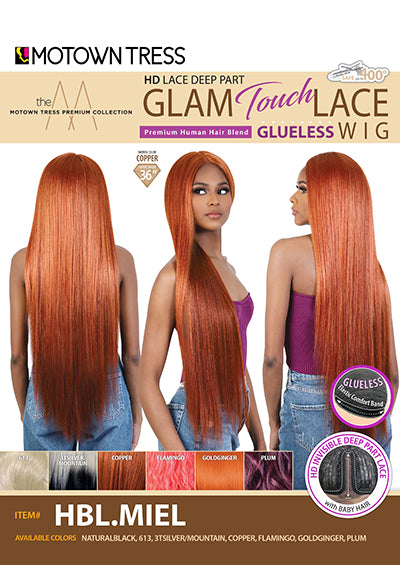 HBL.MIEL [Full Wig | HD Lace Deep Front | Human Hair Premium Mix]