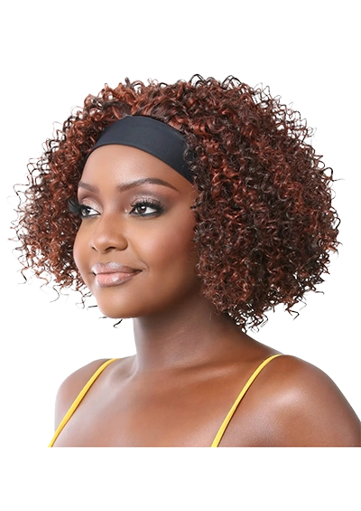 HEADBAND WIG CURLY GLOW [Half Wig | Premium Synthetic Fiber].