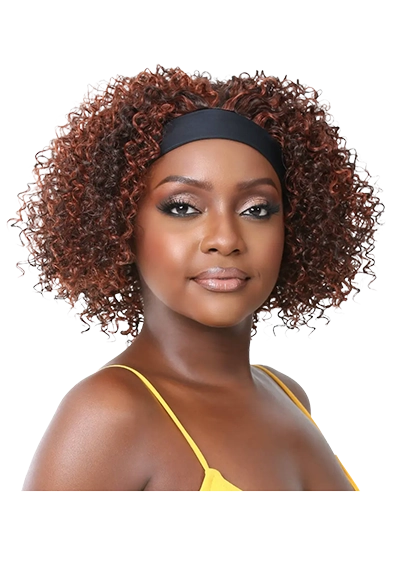 HEADBAND WIG CURLY GLOW [Half Wig | Premium Synthetic Fiber].