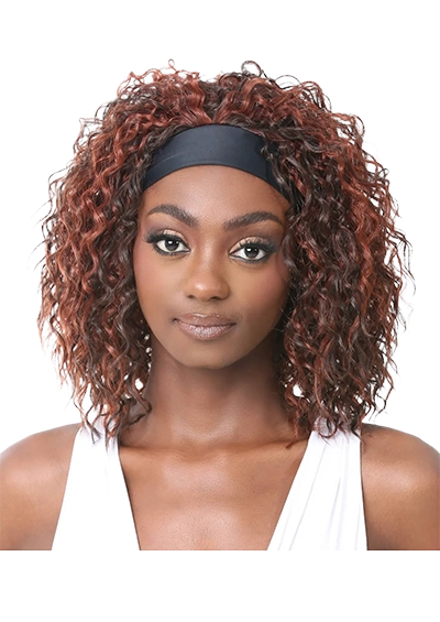 HEADBAND WIG CURLY GLOW [Half Wig | Premium Synthetic Fiber]