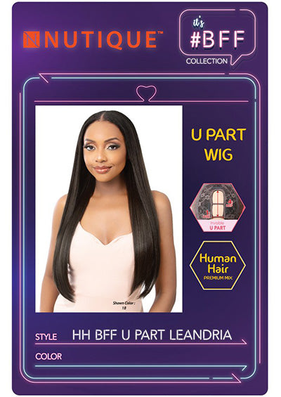 HH BFF U PART LEANDRIA [Full Wig | U-Part Cap | Yaki Straight | Human Hair Mix]