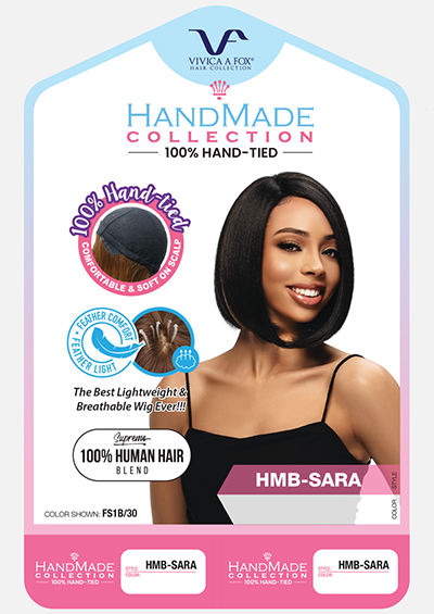 HMB-SARA [Full Wig | Feather Light Cap | 100% Hand-tied | 100% Human Hair Blend]