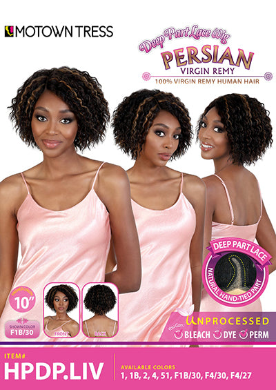 HPDP.LIV [Full Wig | Deep Part Lace | Natural Hand-Tied | 100% Virgin Remy Human Hair]