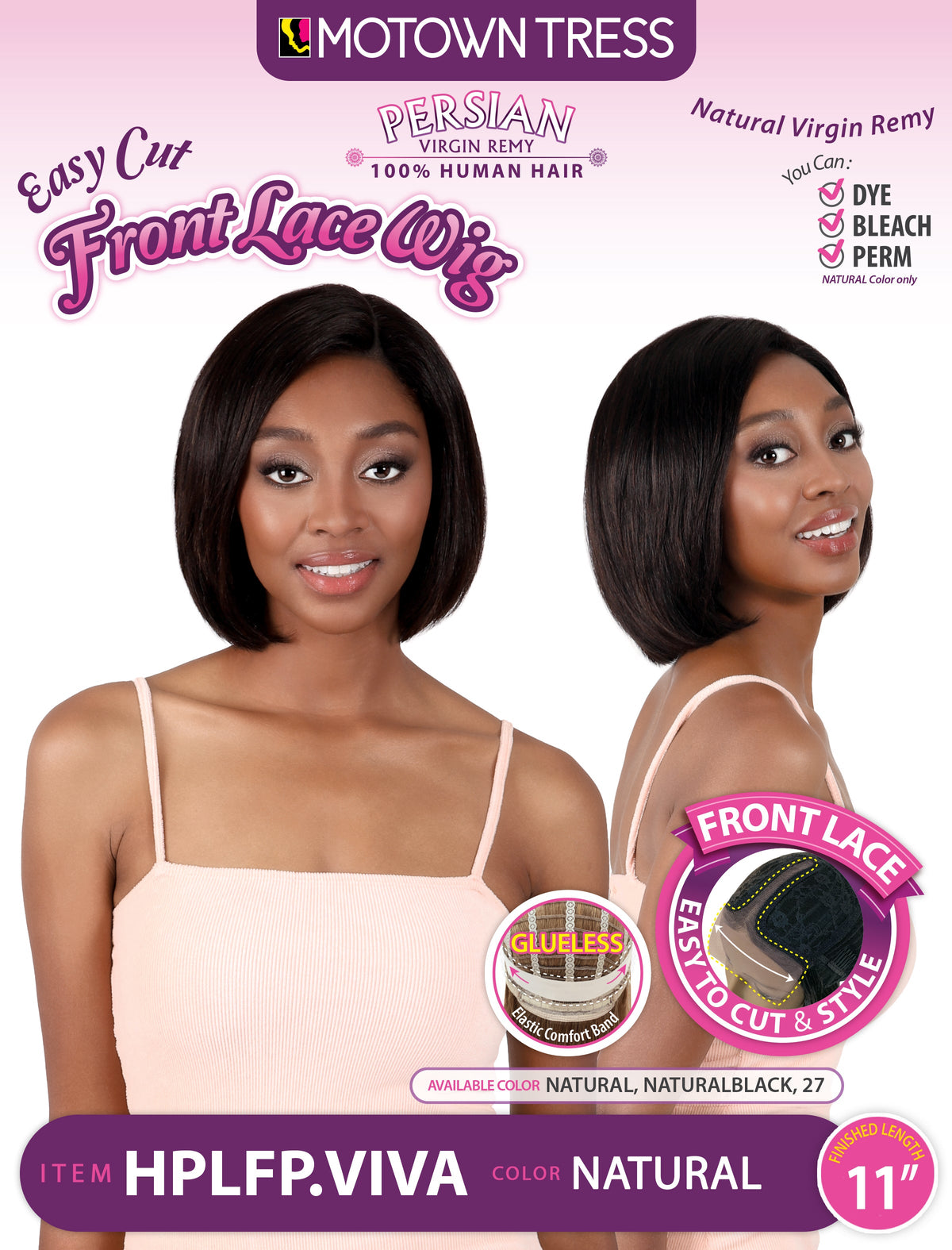 HPLFP.VIVA [Full Wig | Front Lace | Glueless | Natural Virgin Remy Human Hair]
