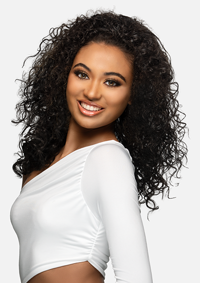 HW-112 [Deep Curl 3 in 1 Half Wig | Drawstring Cap/Headband | Curling Iron Safe]