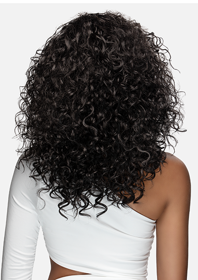 HW-112 [Deep Curl 3 in 1 Half Wig | Drawstring Cap/Headband | Curling Iron Safe]