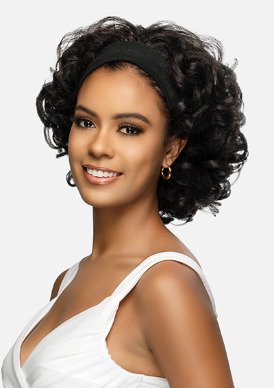 HW-113 [Body Curl 3 in 1 Half Wig | Drawstring Cap/Headband | Curling Iron Safe]