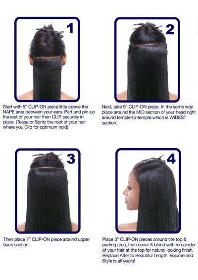 CLIP ON J CURL 18 [Clip On | 7PCS Hair Extension | Synthetic]