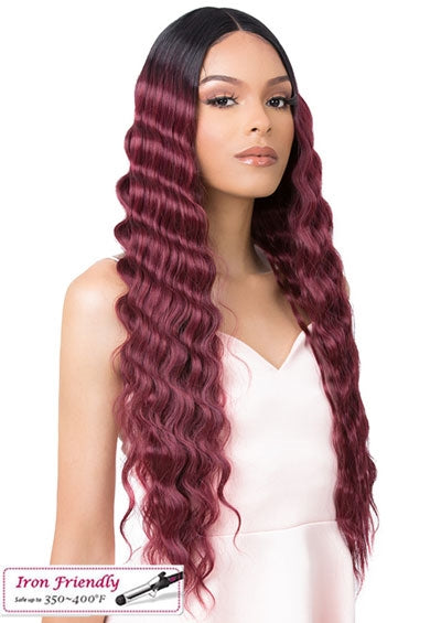 HD LACE CRIMPED HAIR 4 [Full Wig | HD Transparent Lace | Synthetic]