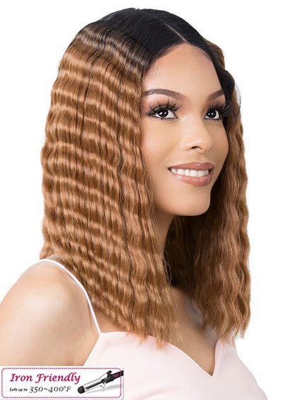 HD LACE CRIMPED HAIR 1 [Full Wig | HD Transparent Lace | Synthetic]