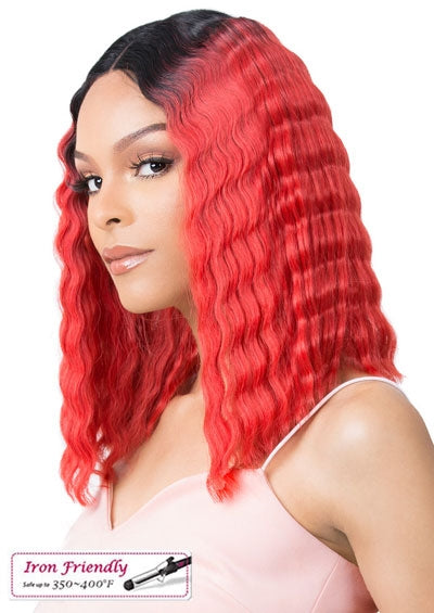 HD LACE CRIMPED HAIR 1 [Full Wig | HD Transparent Lace | Synthetic]