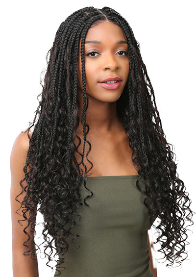 ILLUZE HH FULL LACE BOHO BRAID DEEP 28" [Full Wig | Free Part Lace | 100% Hand-Braided | 100% HH PREMIUM MIX