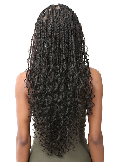 ILLUZE HH FULL LACE BOHO BRAID DEEP 28" [Full Wig | Free Part Lace | 100% Hand-Braided | 100% HH PREMIUM MIX