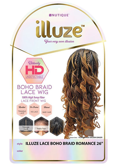 ILLUZE LACE BOHO BRAID ROMANCE 26" [Full Wig | Flexfit Cap | HD Lace Front | Hand-Tied | High Heat Fiber]