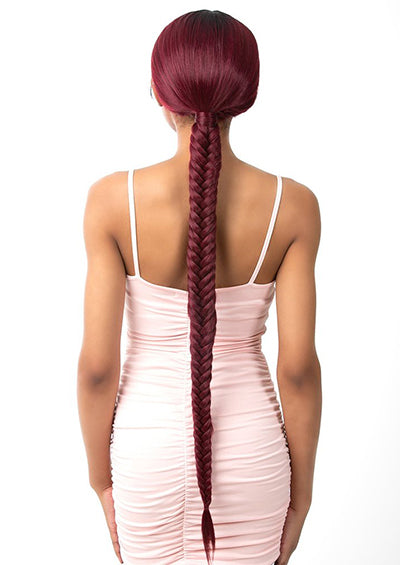 ILLUZE LACE FISHTAIL BRAIDED 36" [Full Wig | Hand-Braided | Hand-Tied Lace Front | Premium Synthetic]