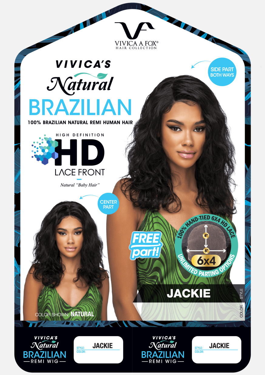 JACKIE [Full Wig | 6x4 Frontal Lace | Hand-Tied | Natural Brazilian Human Hair]