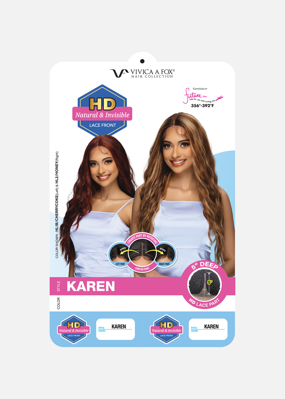 KAREN [Full Wig | Lace Front | Deep HD Lace Center Part | Kanekalon]