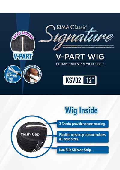 KSV02 [Full Wig | KIMA Signature V-Part | Human Hair Blended]