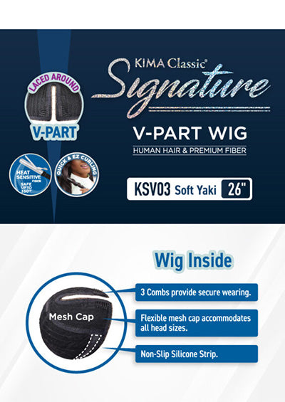 KSV03 [Full Wig | KIMA Signature V-Part | Human Hair Blended]