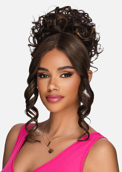 LBPB-VIOLET [Lace Part with Bang N Bun | Futura Fiber Synthetic]