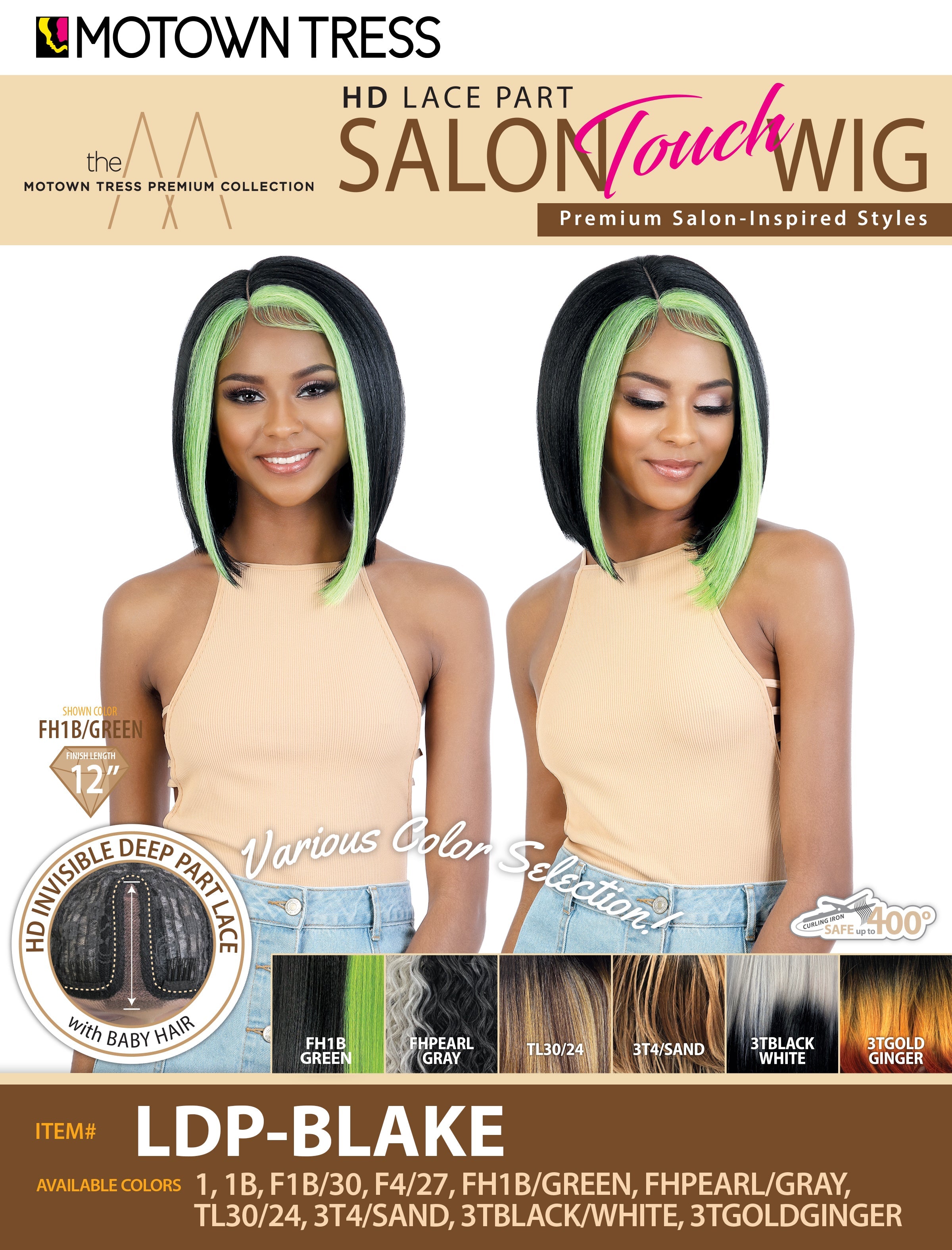 LDP-BLAKE [Full Wig | HD Lace Part | Hi-Temp Synthetic]