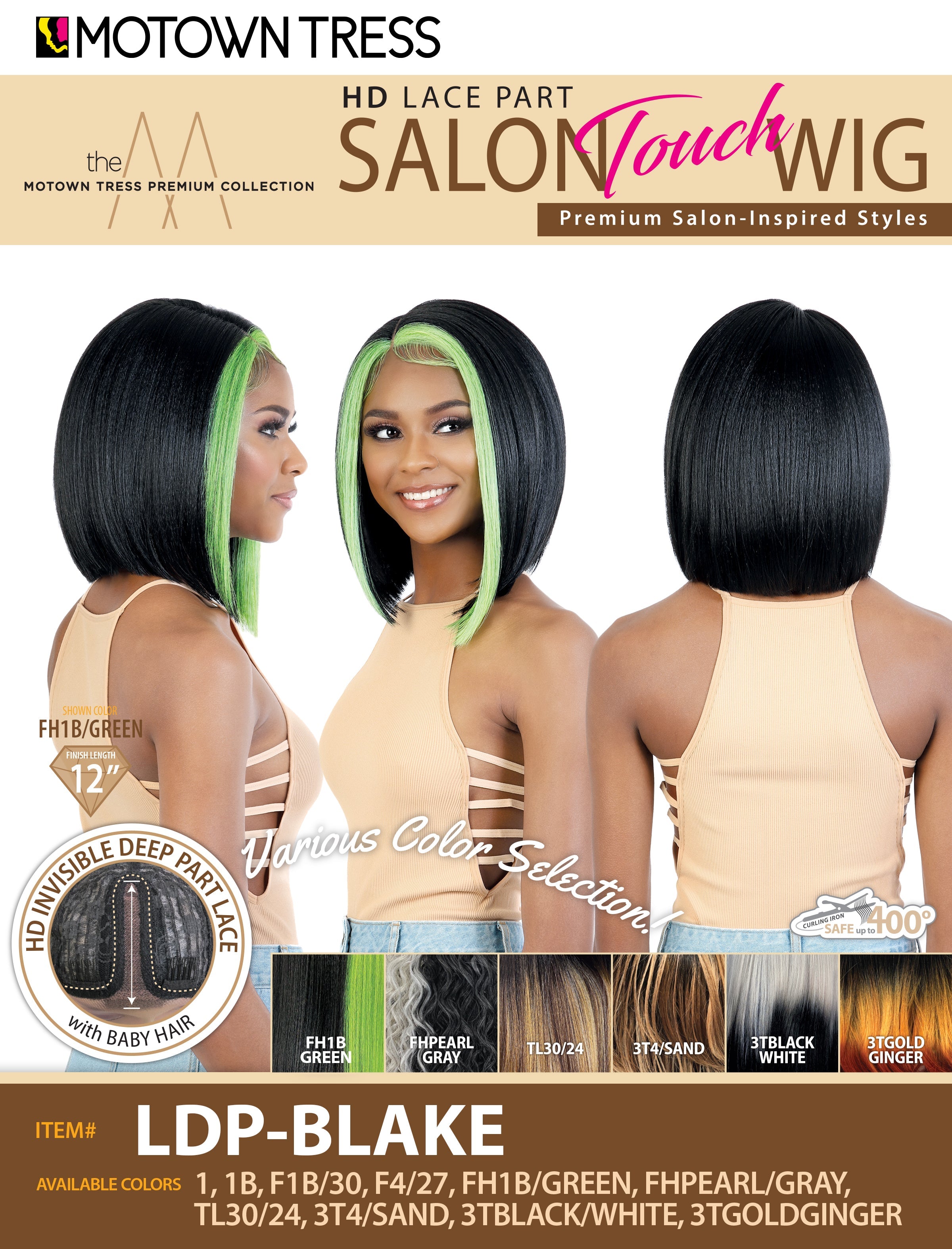 LDP-BLAKE [Full Wig | HD Lace Part | Hi-Temp Synthetic]