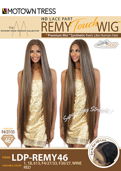LDP-REMY46 [Full Wig | Ear to Ear HD Lace | Remy Touch High Temp Fiber]